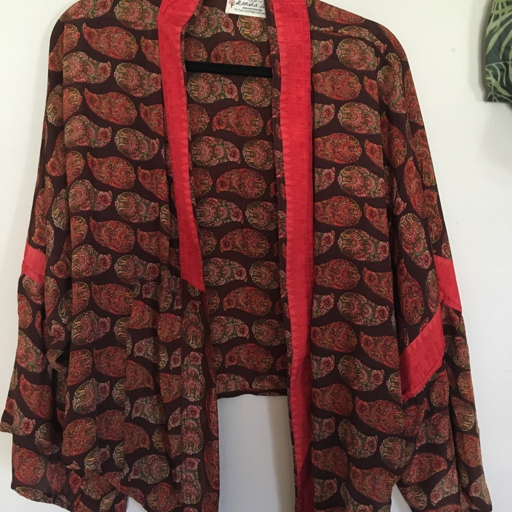 Kantha Bae silk shrug